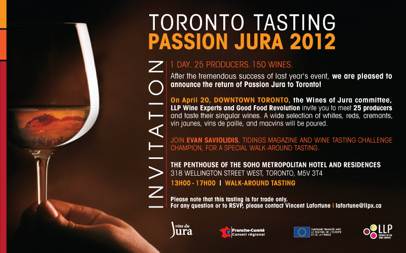 Wines Of Jura Tasting next Friday the 20th of April
