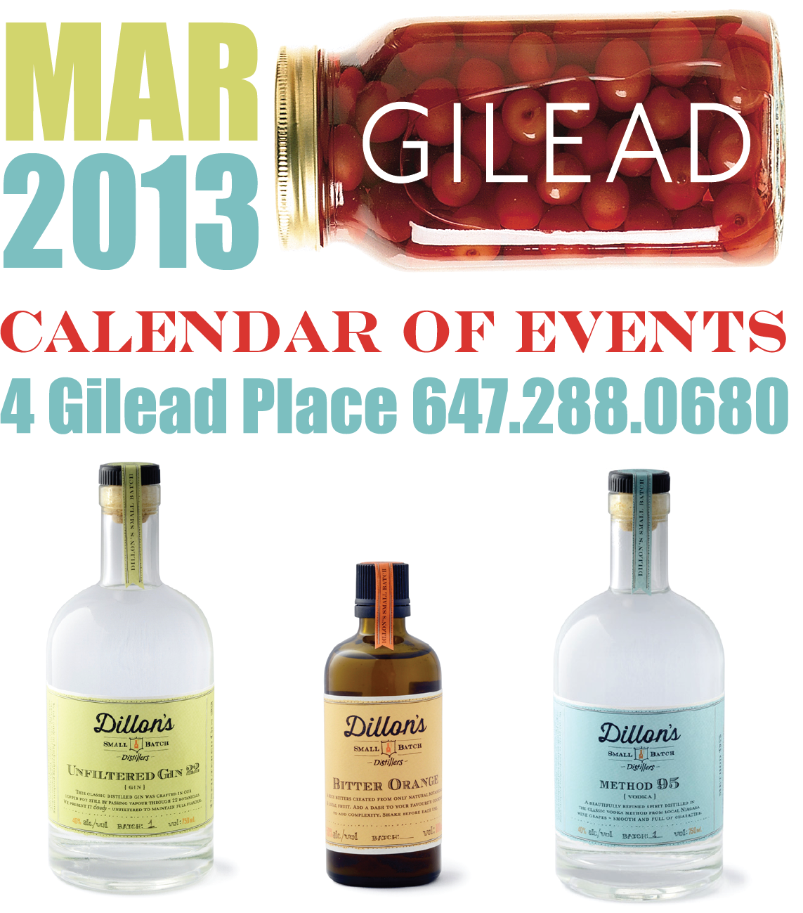 Jamie Kennedy’s Gilead Calendar of Events, March 2013