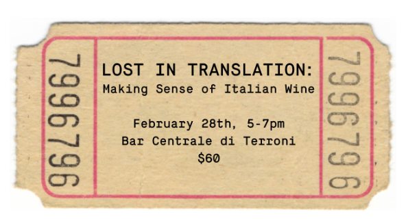 Lost In Translation : A Wine Seminar At Terroni
