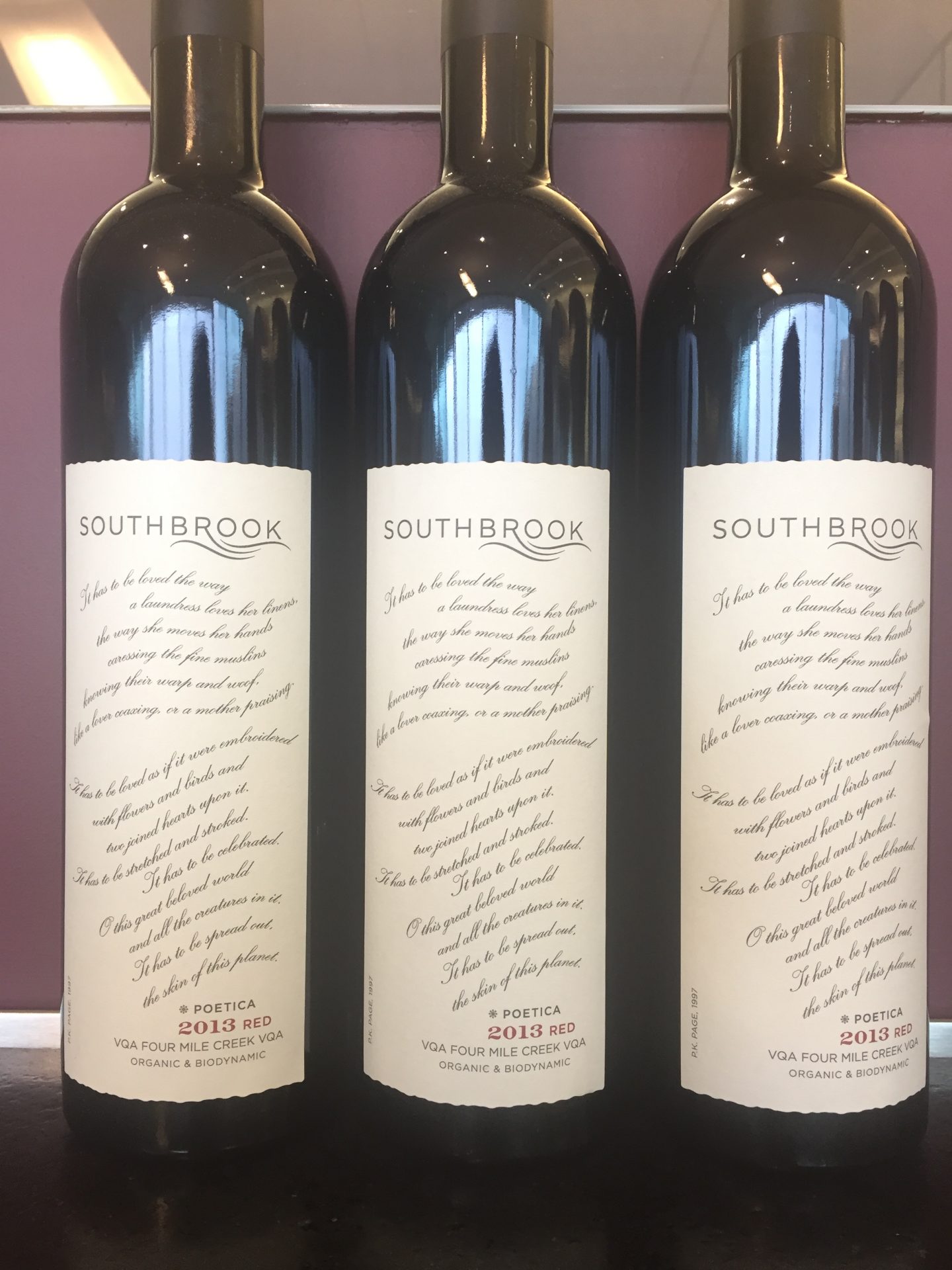 Southbrook Releases Icon Red Wine – 2013 Poetica Red
