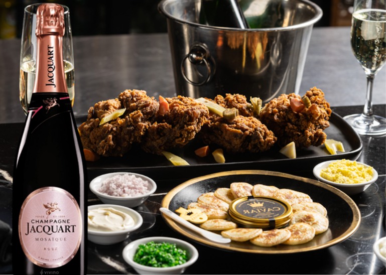 Ring In The New Year With Fried Chicken And Champagne