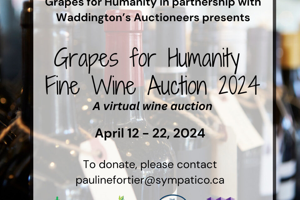 Donation Request : Grapes for Humanity Fine Wine Auction